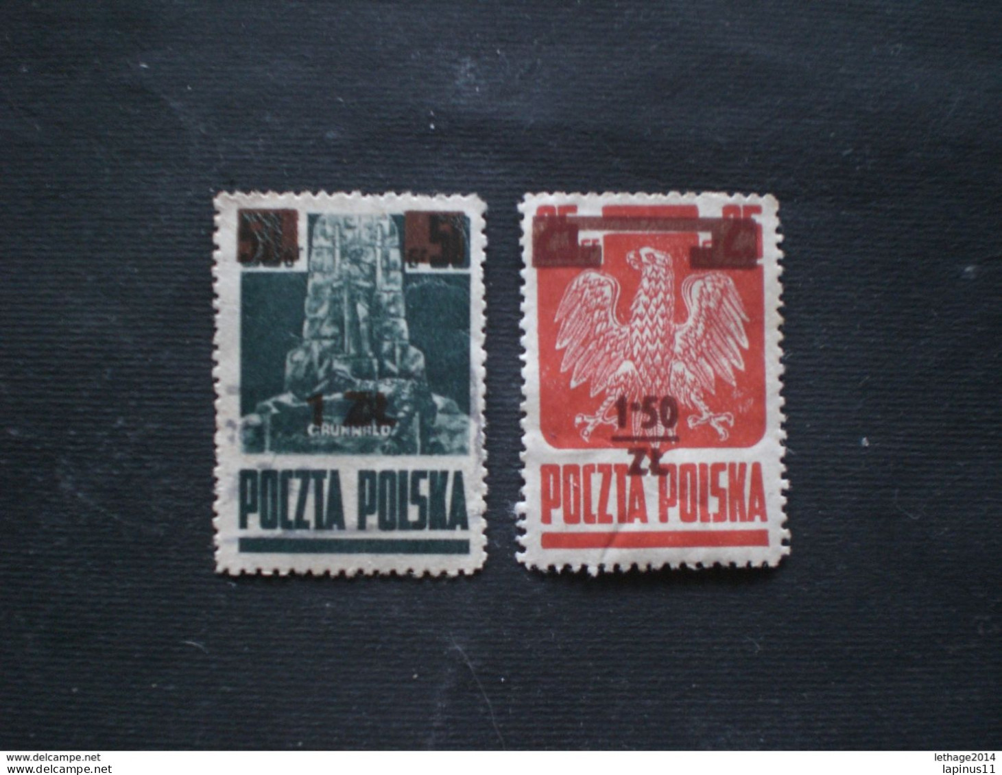 POLONIA 1945 Previous Issues Overprinted And Surcharged - Usados