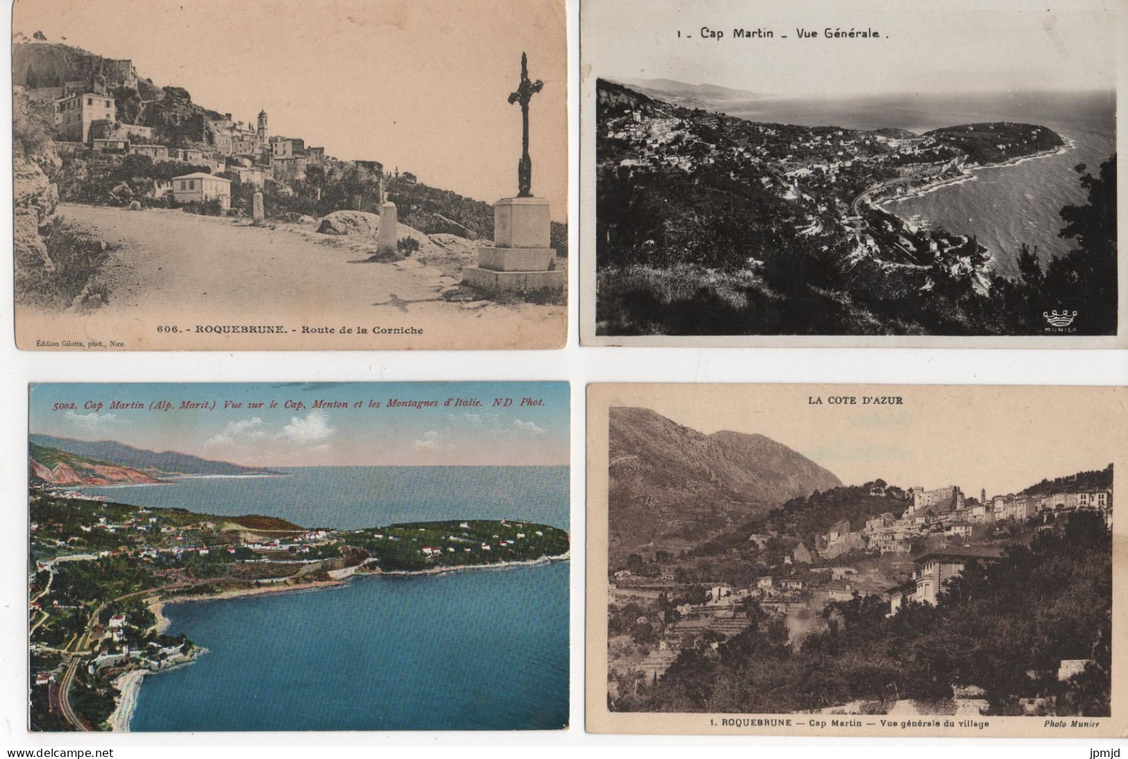 06 - ROQUEBRUNE CAP MARTIN - Lot De 8 Cartes Postales Format 9 X 14 Cm En Tbe - (R011) - Roquebrune-Cap-Martin