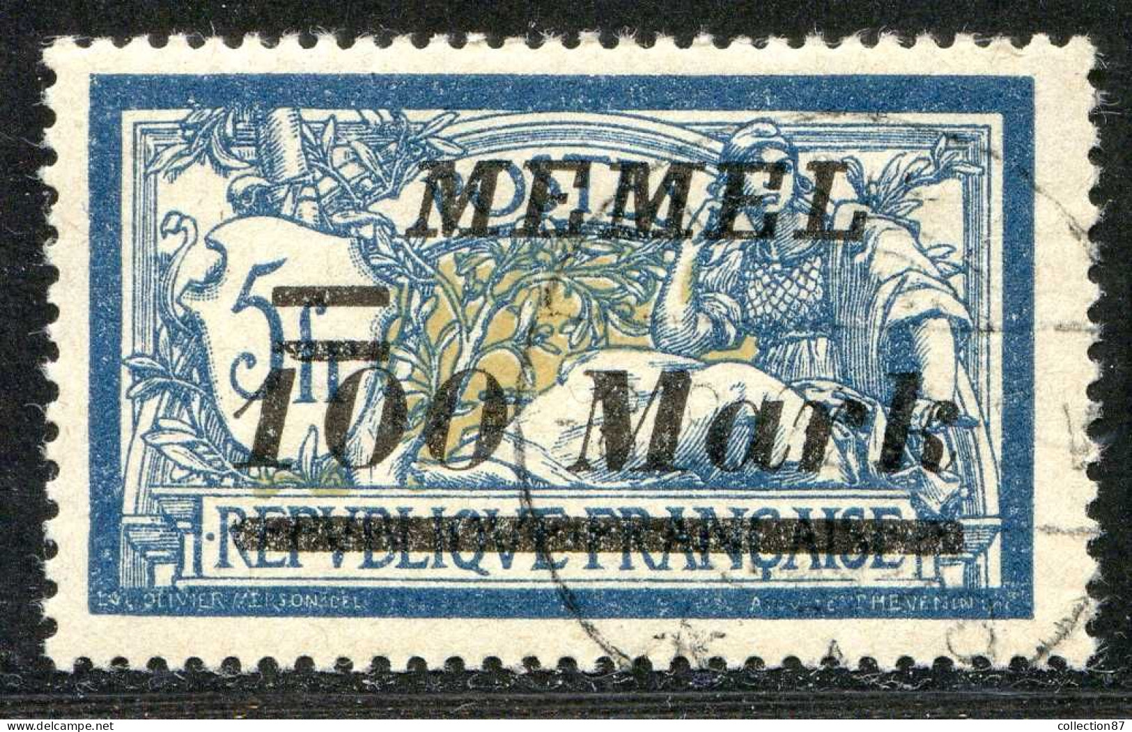 REF 090 > MEMEL < Yv N° 94 Ø < Oblitéré Dos Visible - Used Ø - Gebraucht