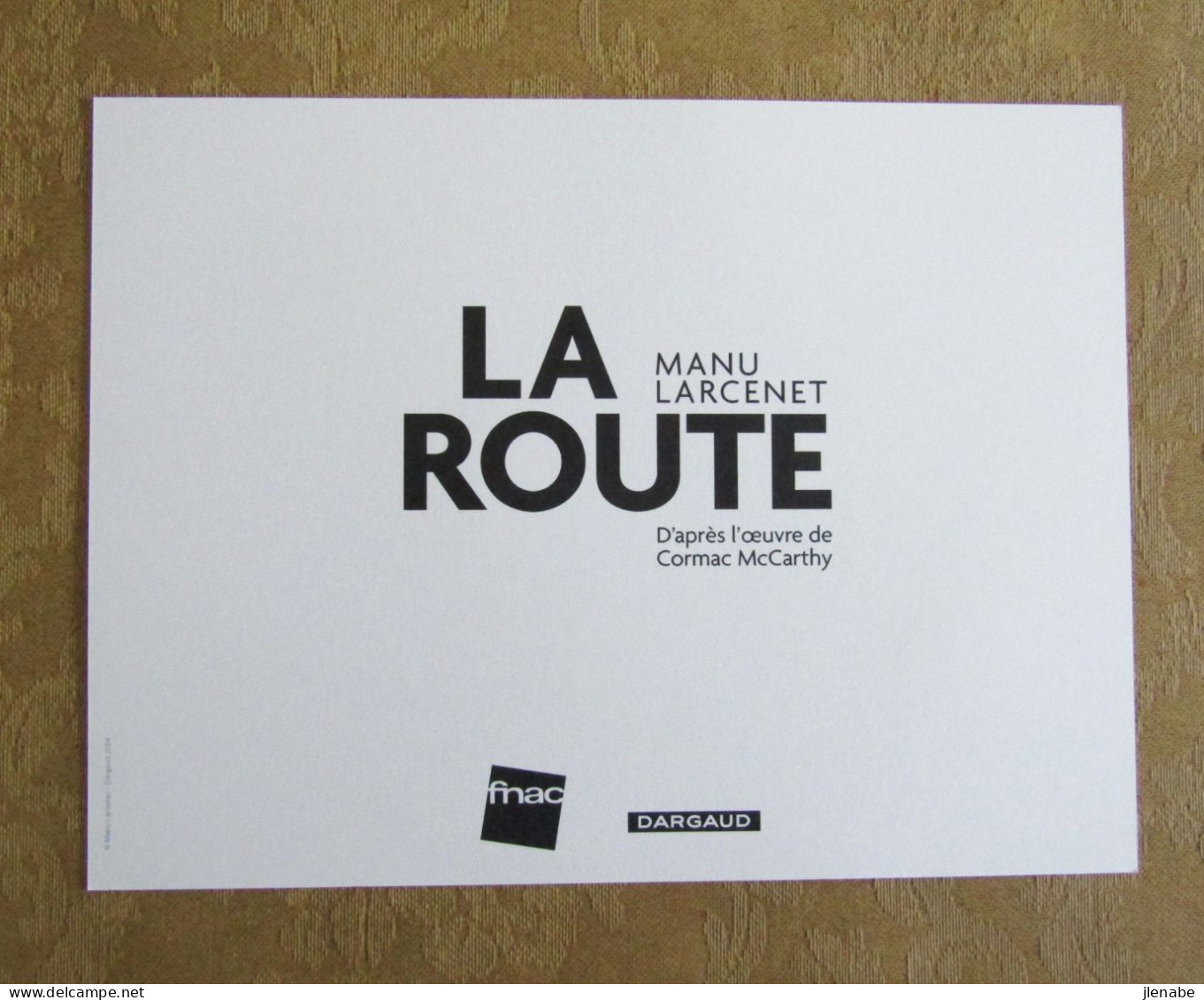 Ex Libris " La Route " Par LARCENET D'après Cormac Mac Carthy - Illustrators J - L
