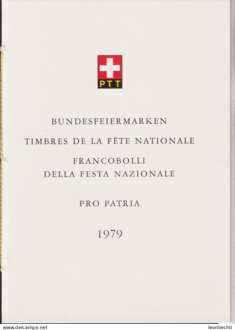 1979 Schweiz / Pro Patria,  PTT Faltblatt Nr.168, ET ° Mi:CH 1156-1159, Zum:CH B182-B185, Schweizer Schlösser IV - Lettres & Documents