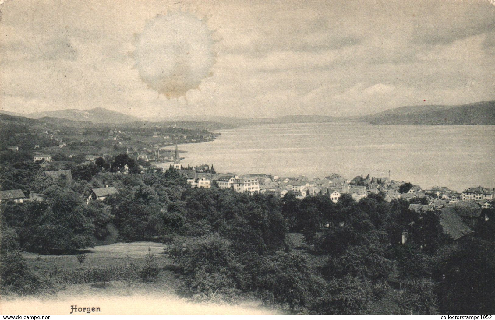 HORGEN, ZURICH, ARCHITECTURE, PANORAMA, SWITZERLAND, POSTCARD - Horgen