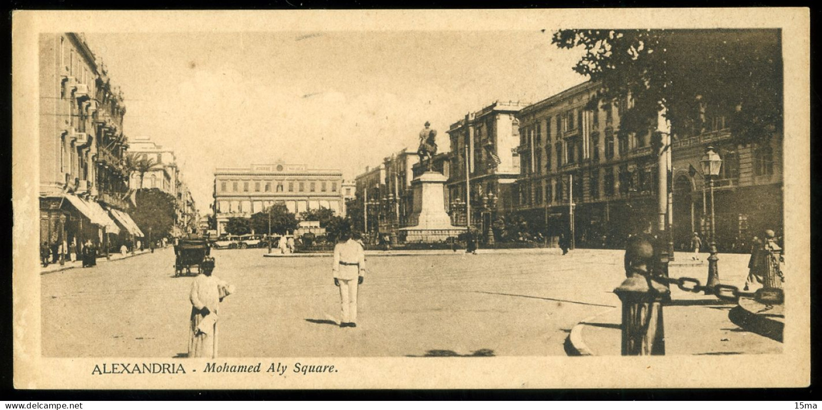 ALEXANDRIA Mohamed Aly Square Scortzis Format Réduit Reduced Size - Alexandria