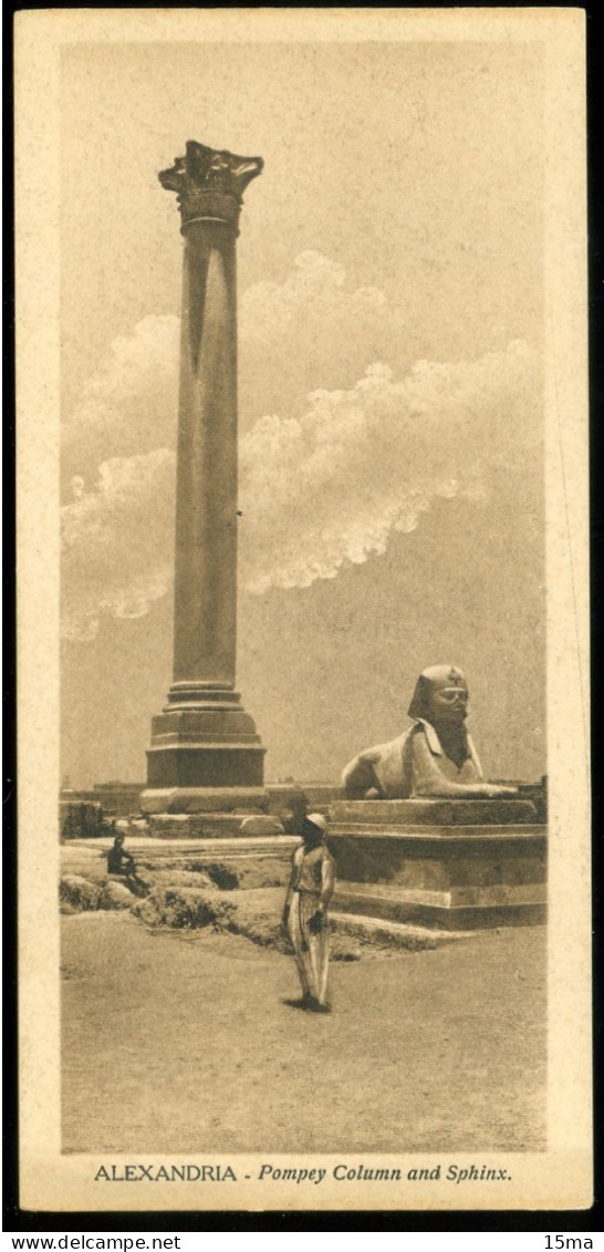 ALEXANDRIA Pompey Column And Sphinx Scortzis Format Réduit Reduced Size - Alexandria