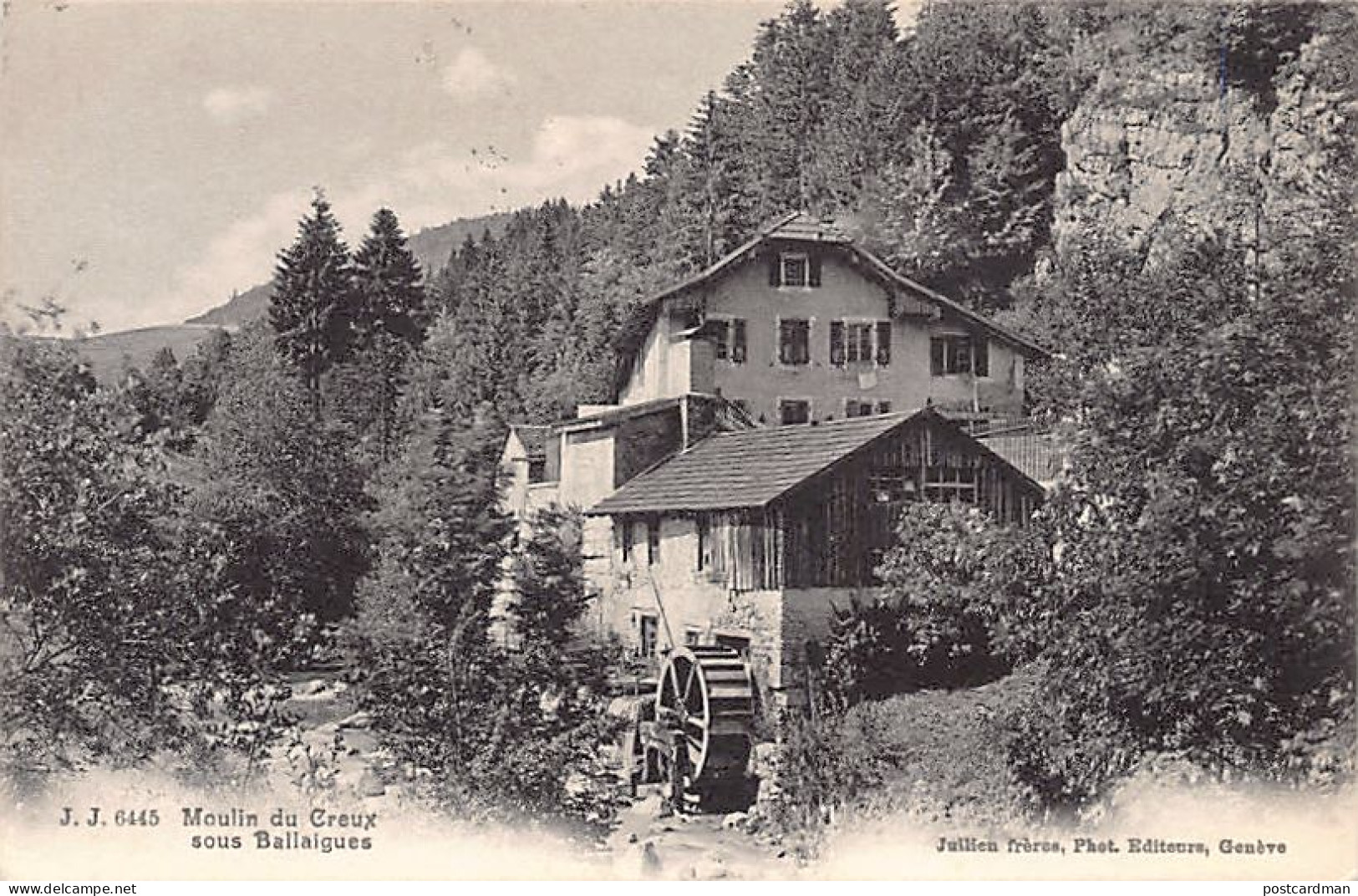 Suisse - Suisse - Moulin Du Creux Sous Ballaigues (VD)  Ed. Jullien J.J. 6445 - Other & Unclassified