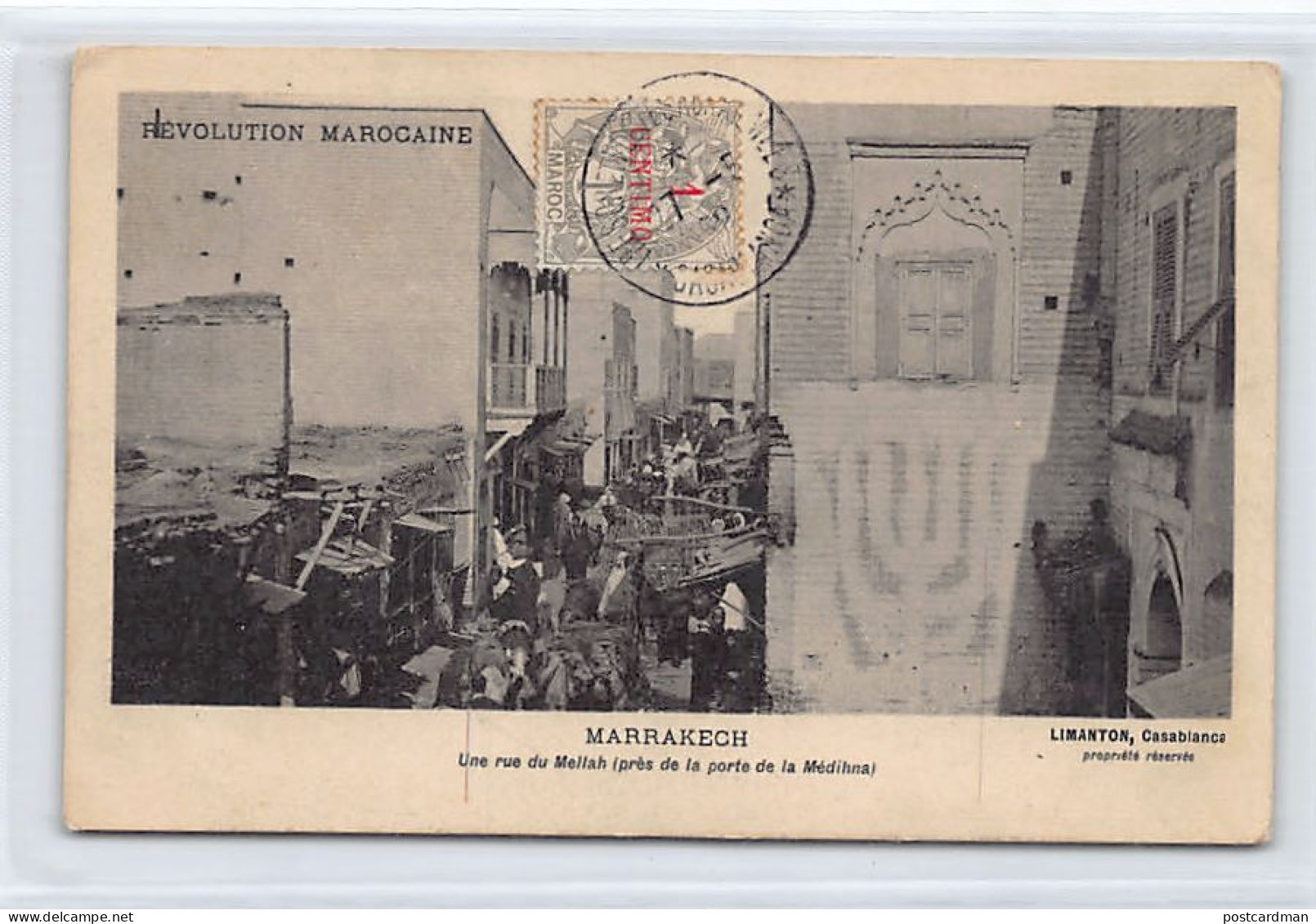 JUDAICA - Maroc - MARRAKECH - Une Rue Du Mellah, Quartier Juif - Ed. Limanton  - Judaisme