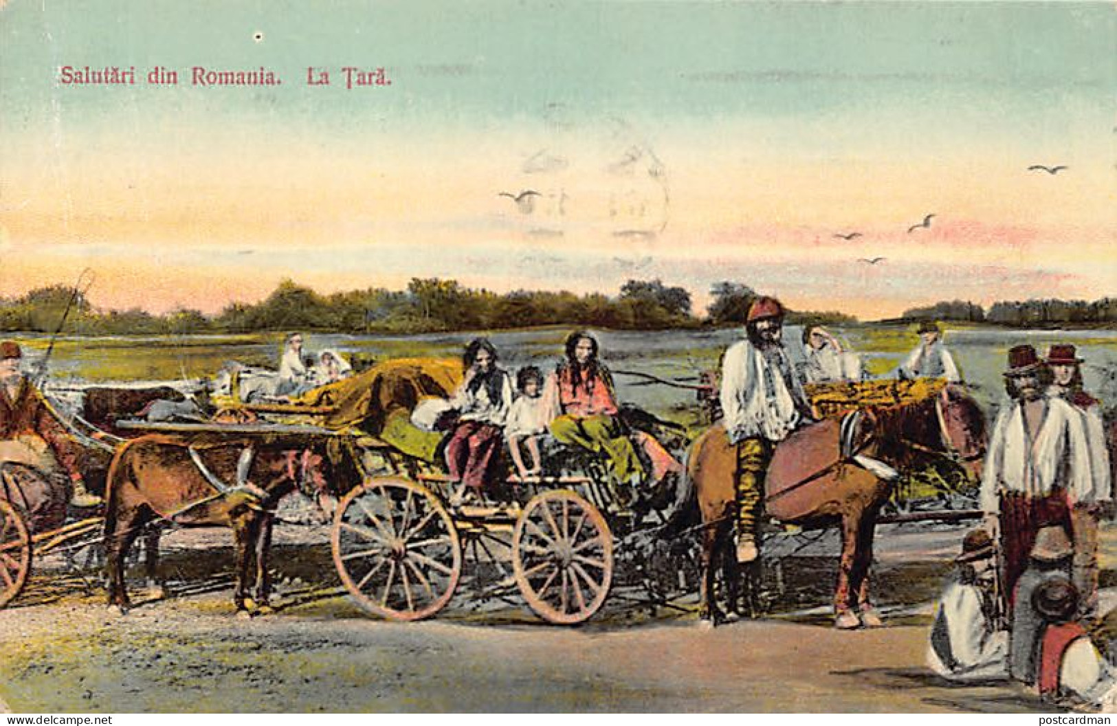 Romania - La Tara - Gypsy Cart - Publ. Depozitul Universal Saraga  - Rumania