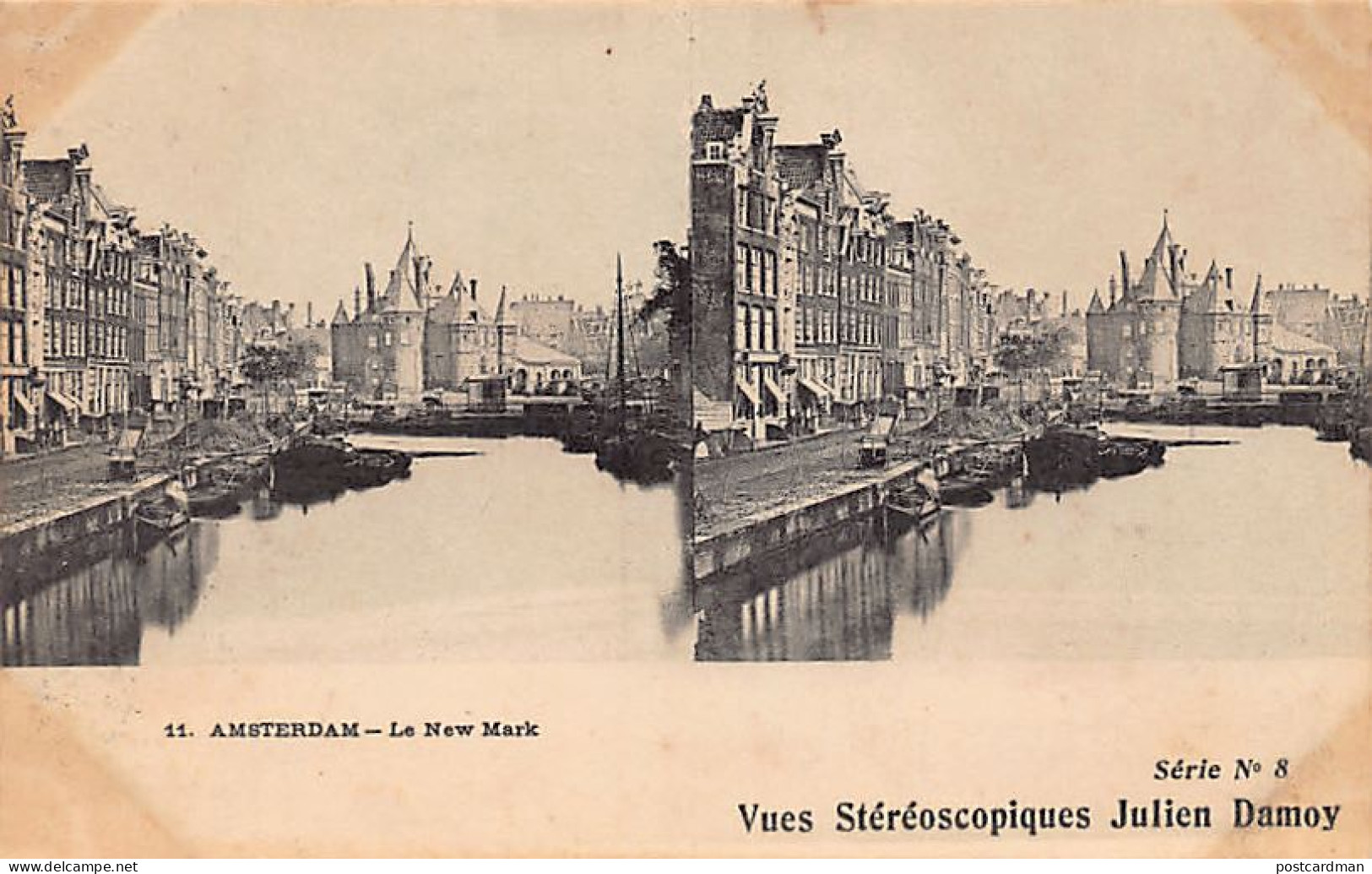 AMSTERDAM (NH) Nieuwe Markt - STEREO Uitg. Julien Damoy 8 - Amsterdam