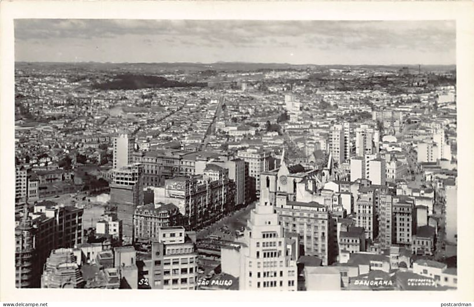 Brasil - SÃO PAULO - Panorama - Ed. Foto Postal Colombo 52 - Sonstige & Ohne Zuordnung