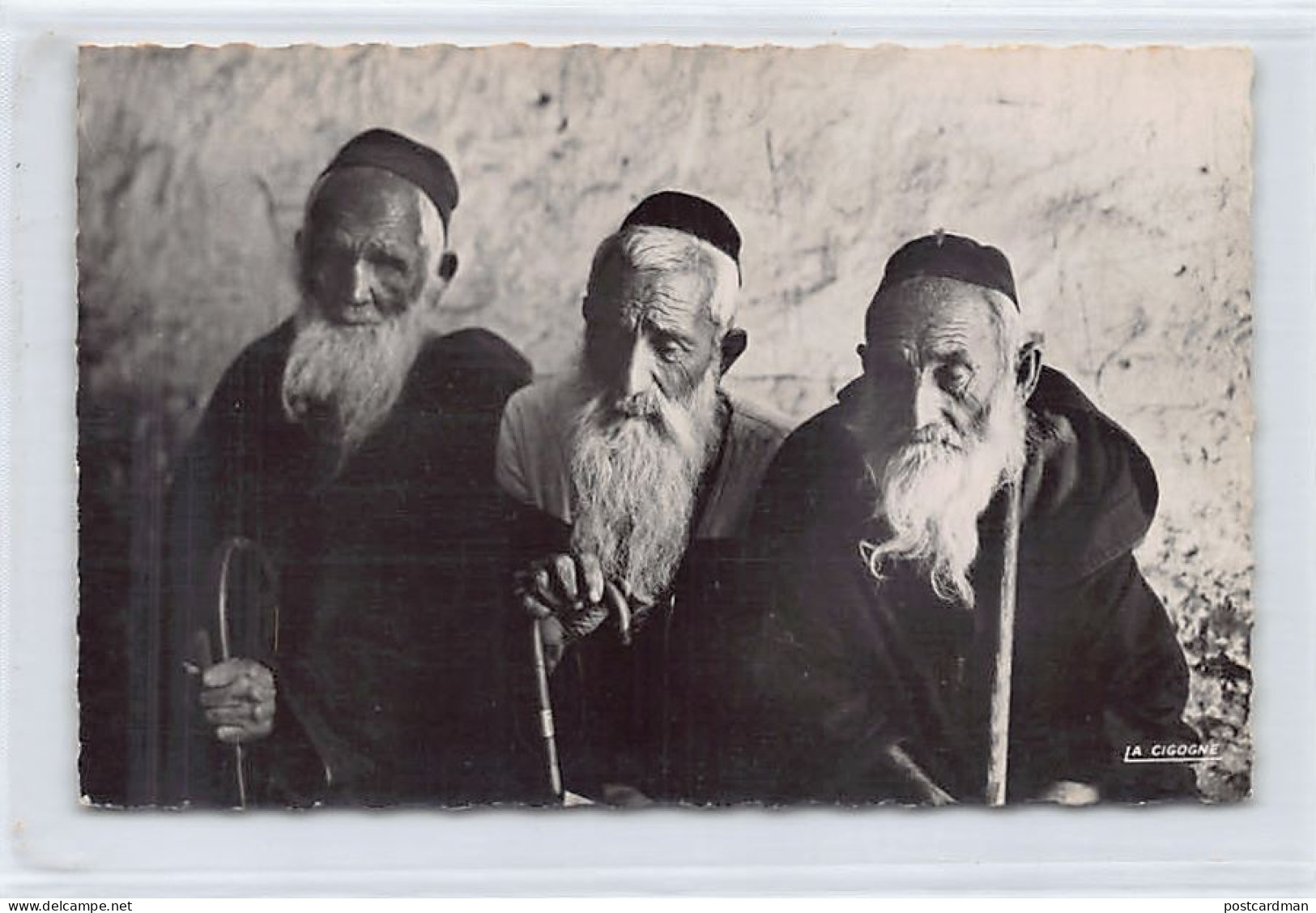 JUDAICA - Maroc - Trois Juifs Centenaires - Ed. La Cigogne 2501 - Giudaismo