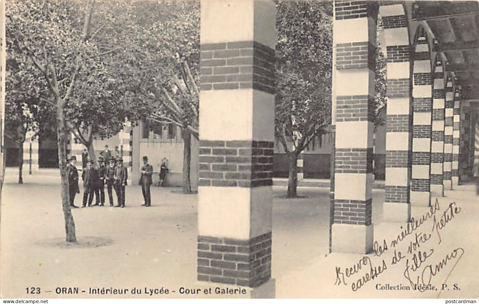 ORAN - Intérieur Du Lycée - Cour Et Galerie - Oran