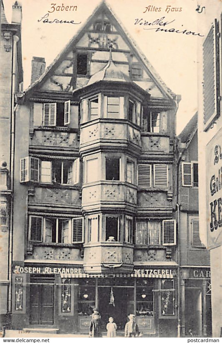 Saverne - Vieille Maison - Boucherie Joseph Alexandre - Ed. Reinicke & Rubin, Magdeburg - Saverne