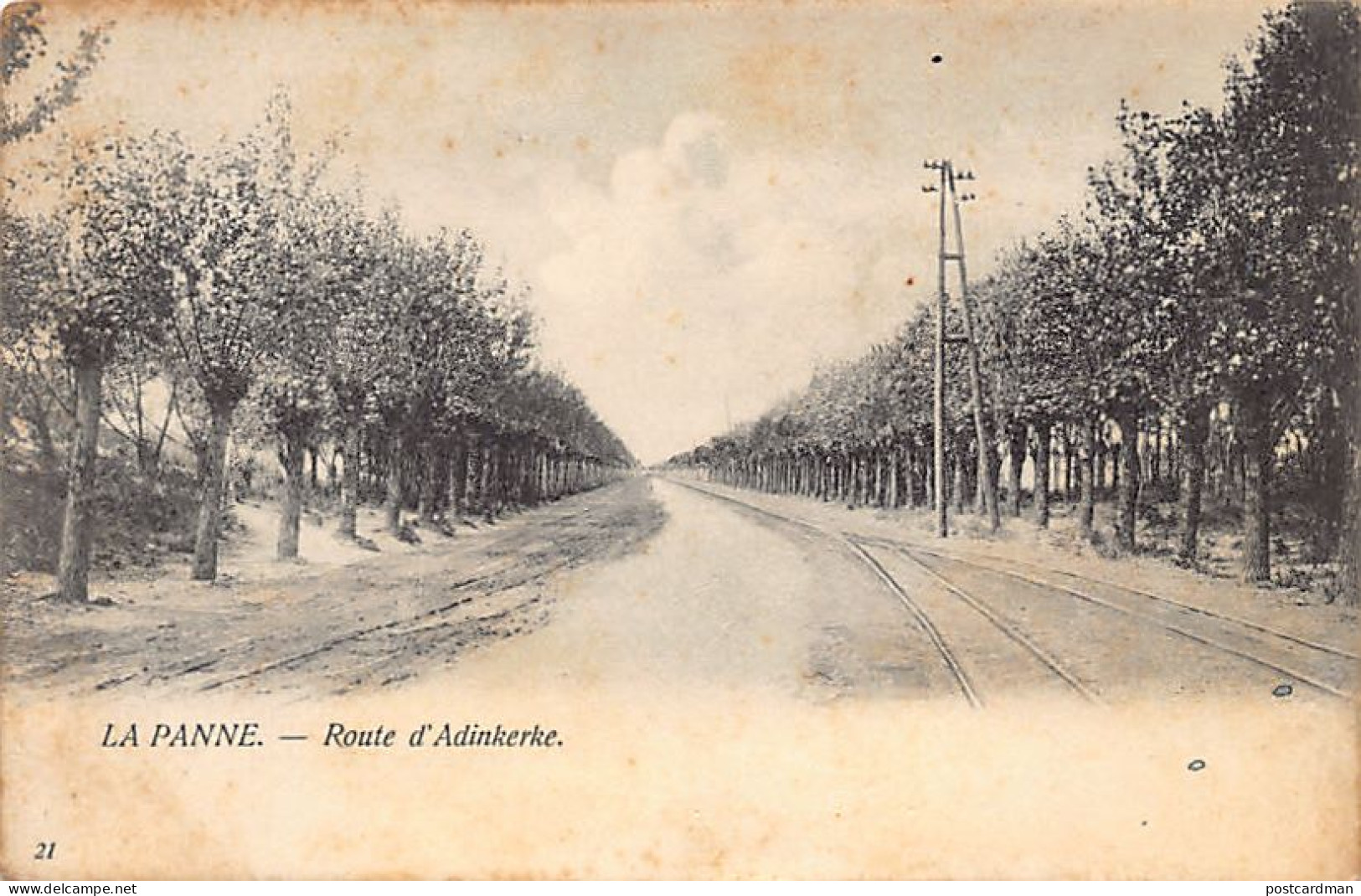 DE PANNE (W. Vl.) Route D'Adinkerke - Uitg. Th. Van Den Heuvel 21 - De Panne