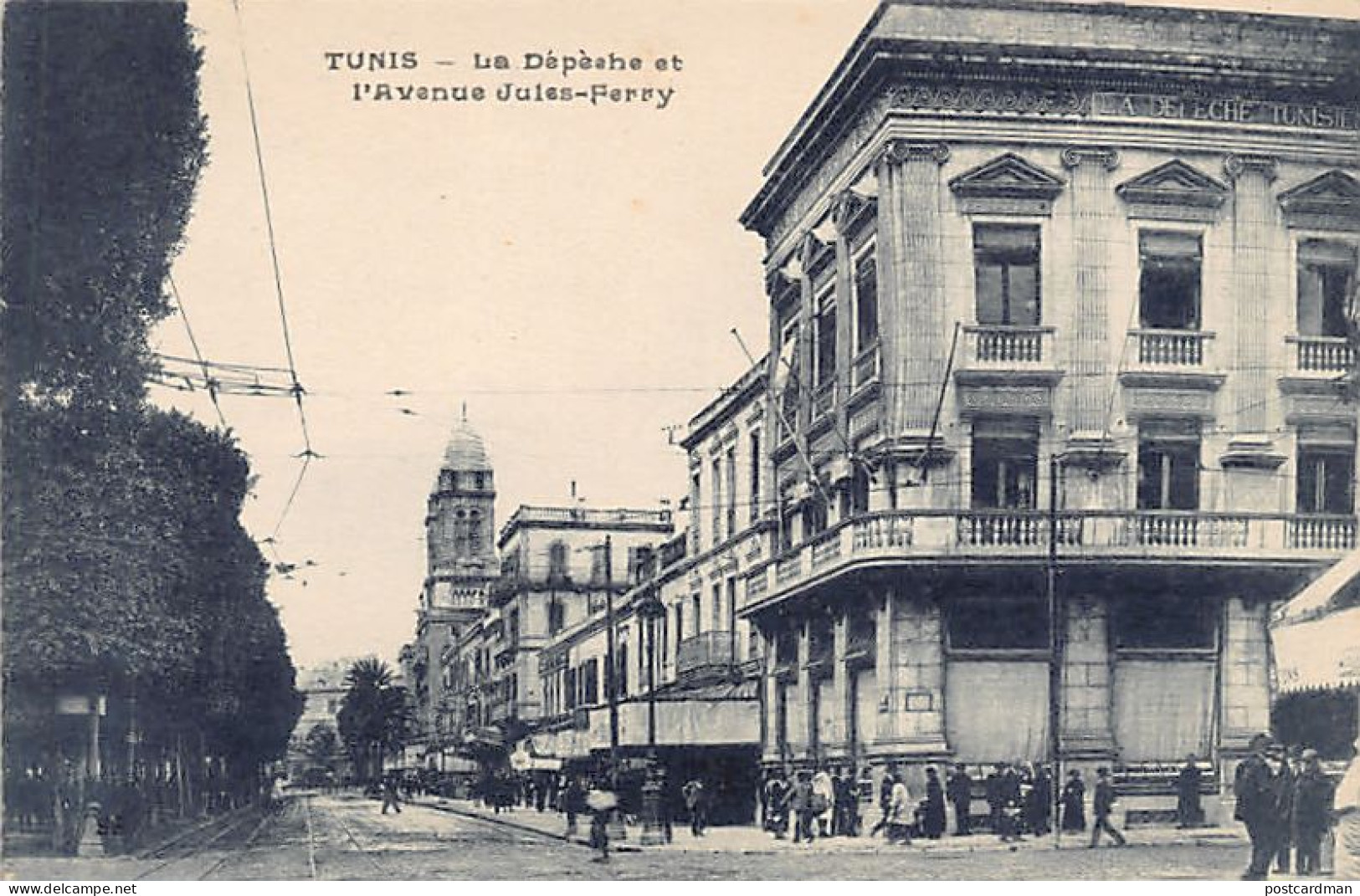 TUNIS - La Dépêche Et L'avenue Jules-Ferry - Ed. Inconnu  - Tunesië