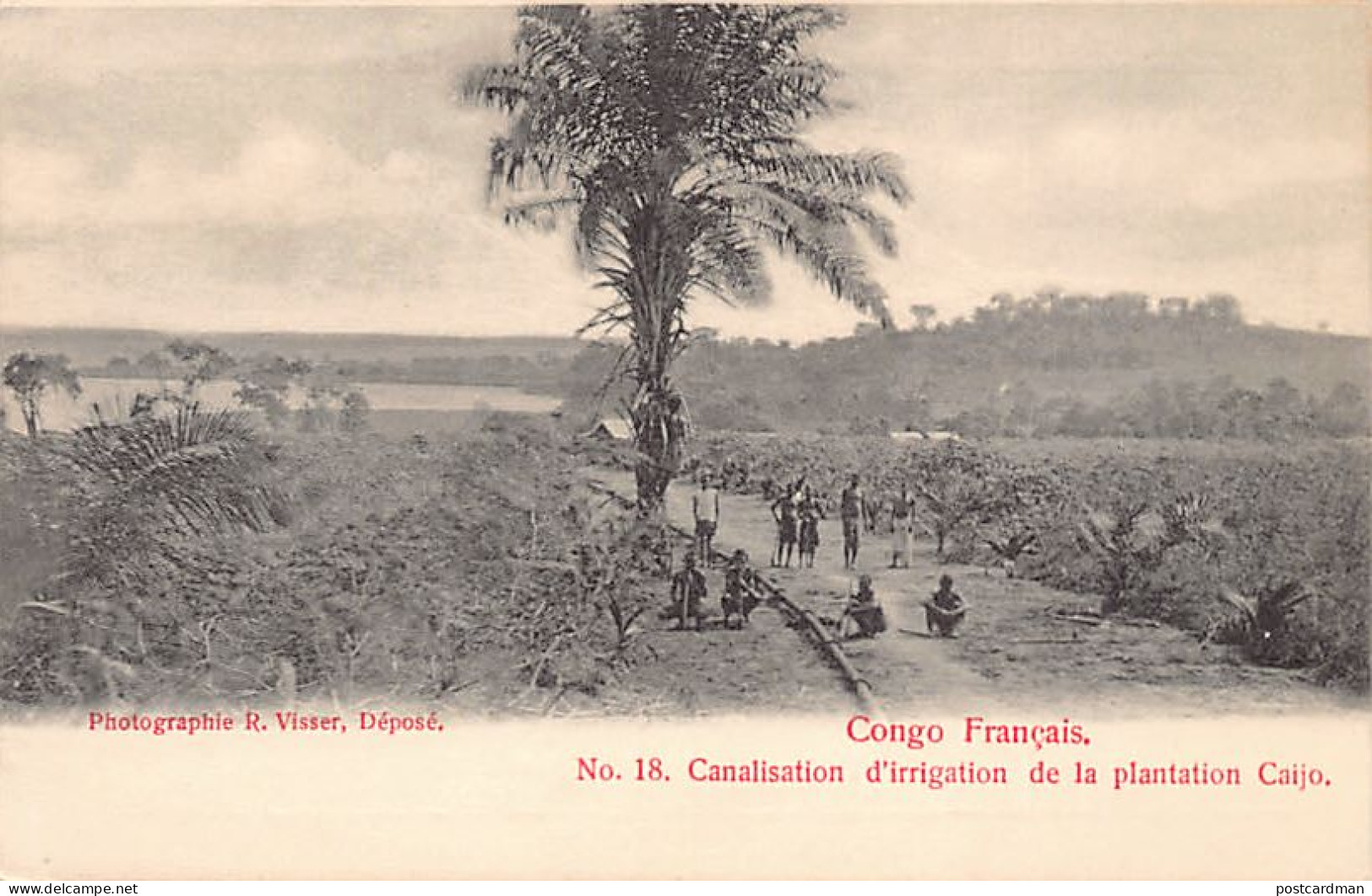 Congo Brazzaville - Canalisation D'irrigation De La Plantation Du Lac Caijo - Ed. R. Visser 18 - Sonstige & Ohne Zuordnung