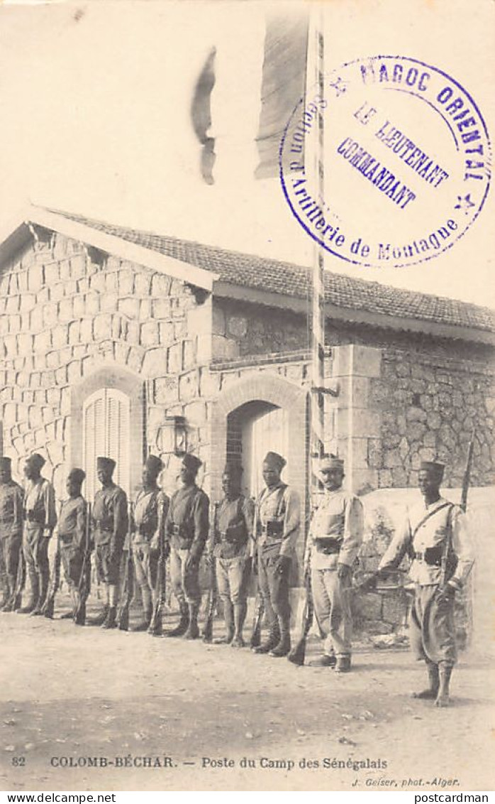 COLOMB BECHAR - Poste Du Camp Des Sénégalais - Bechar (Colomb Béchar)