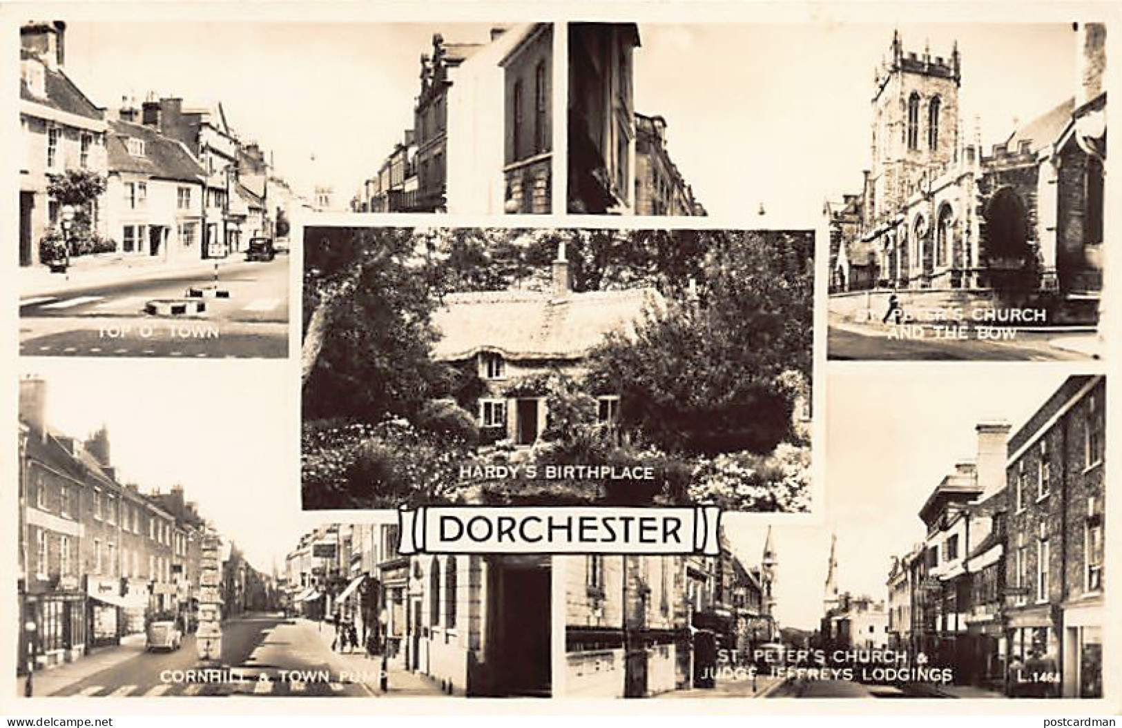 England - Dor - DORCHESTER Hardy's Birthplace, St Peter's Church, Judge Jefferys Lodgings, Corhill & Town Pump - Autres & Non Classés
