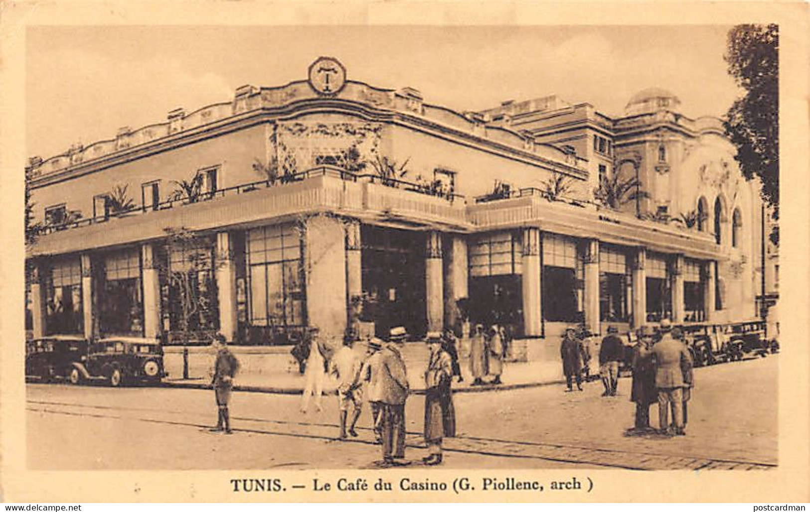 TUNIS - Le Café Du Casino - G. Piollene, Arch. - Ed. Inconnu  - Tunesië