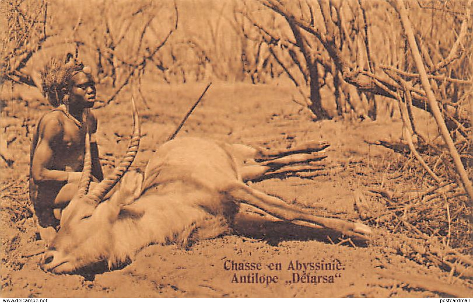 Ethiopia - Hunting In Abyssinia - Antelope Defarsa - Publ. J. A. Michel 6681 - Ethiopia
