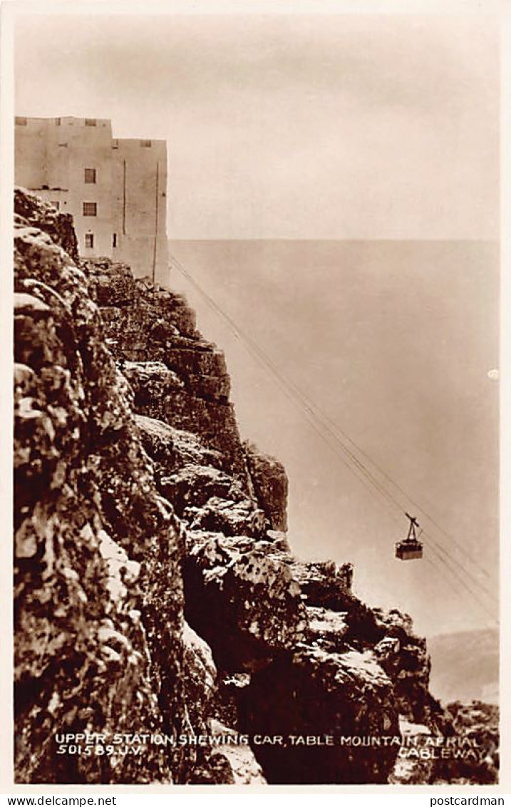 South Africa - CAPE TOWN - Upper Statio,  Shewing Car, Table Mountain Aerial Cableway - Publ. Valentine's (S.A.) Ltd. 50 - Sud Africa