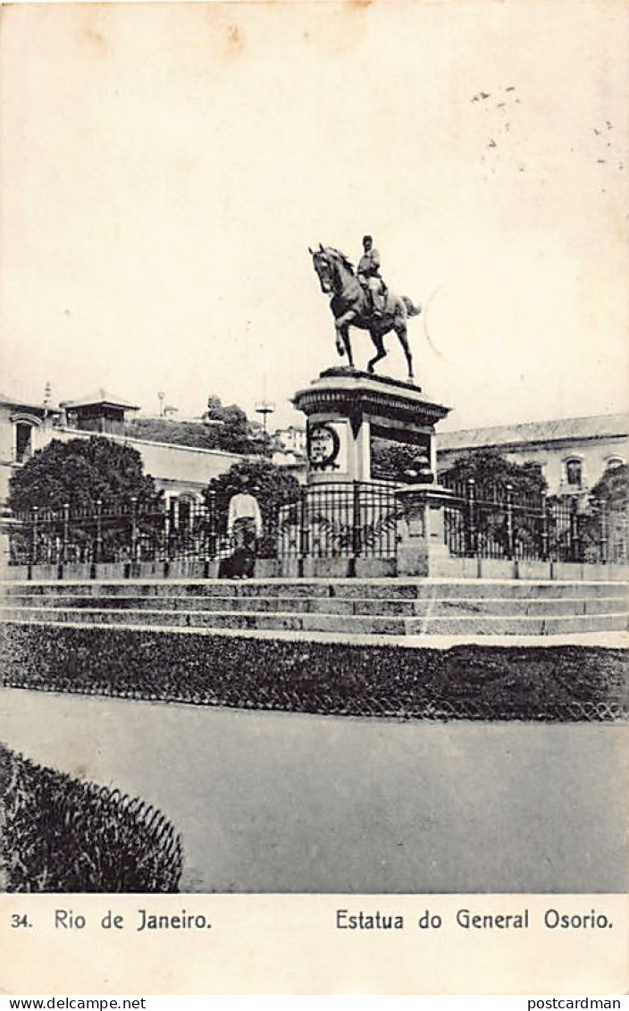 Brasil - RIO DE JANEIRO - Estatua Do General Osorio - Ed. Casa Staffa34 - Rio De Janeiro
