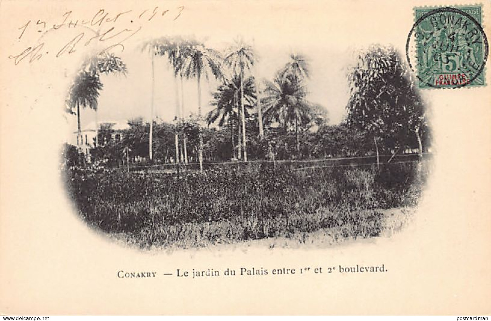 Guinée - CONAKRY - Le Jardin Du Palais Entre Le 1er Et Le 2ème Boulevard - Ed. Inconnu  - Guinea