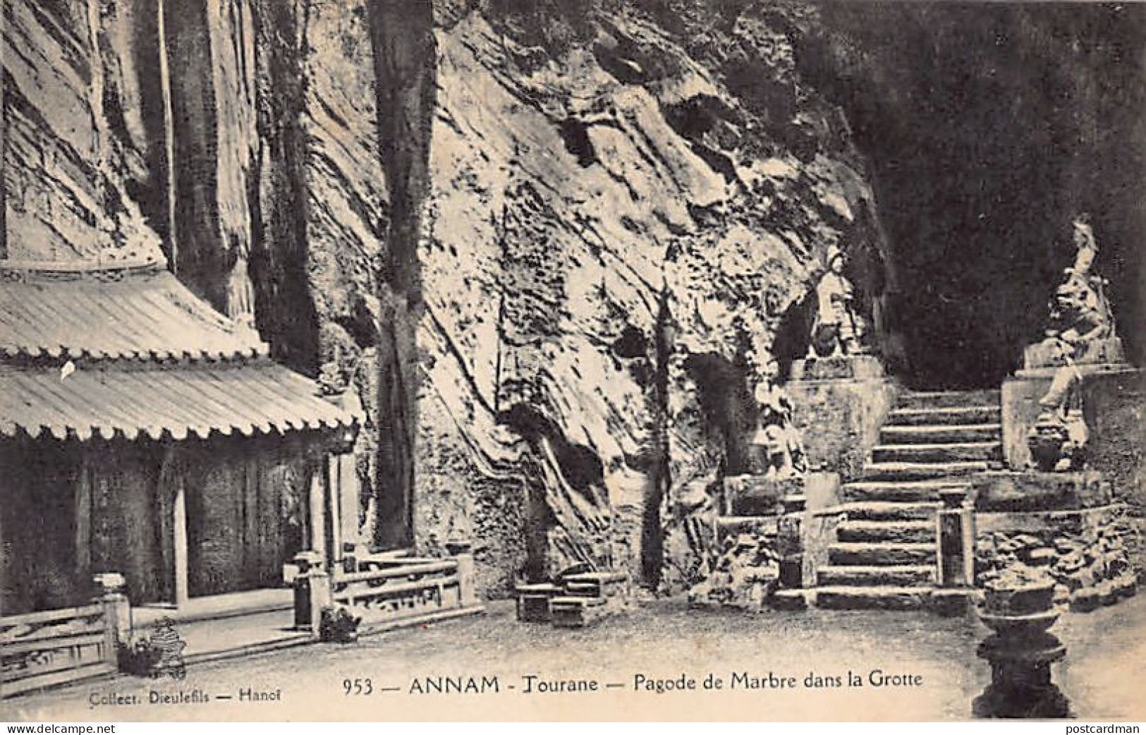Viet Nam - TOURANE - Pagode De Marbre Dans La Grotte - Ed. P. Dieulefils 953 - Vietnam