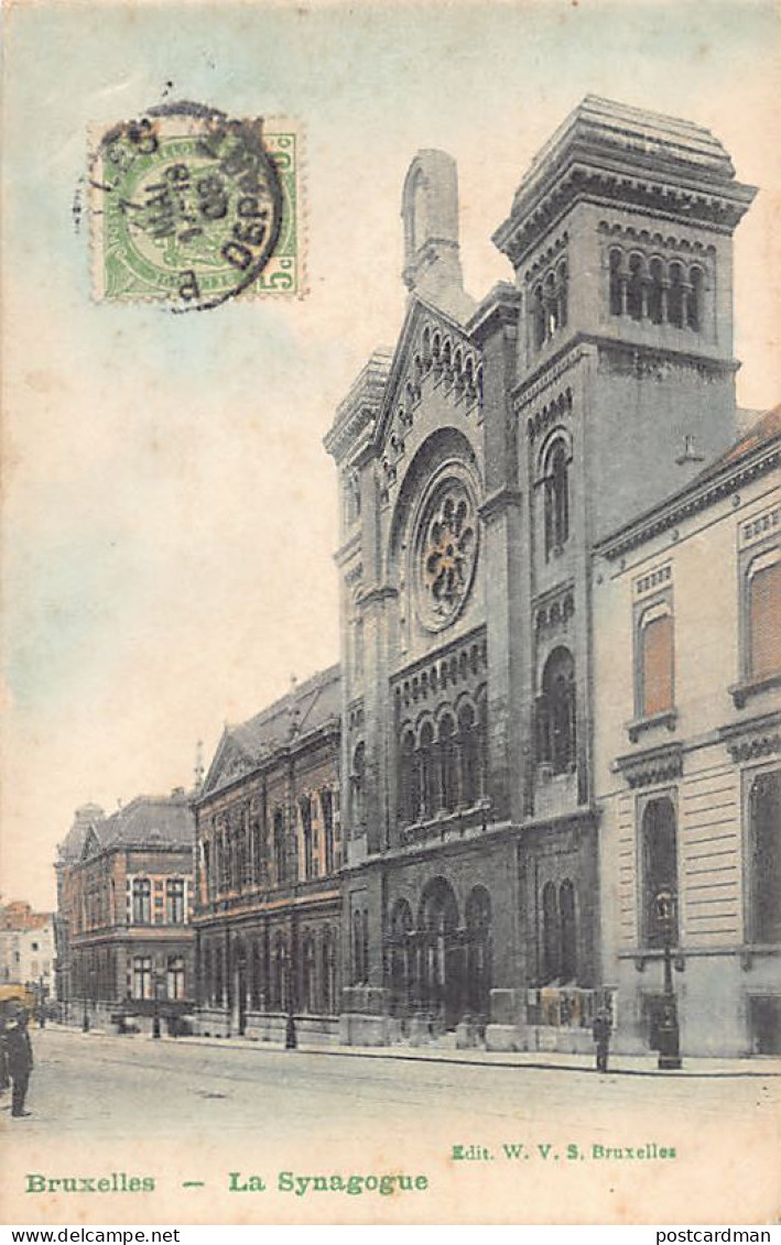JUDAICA - Belgium - BRUSSELS - The Synagogue - Publ. W.V.S.  - Giudaismo