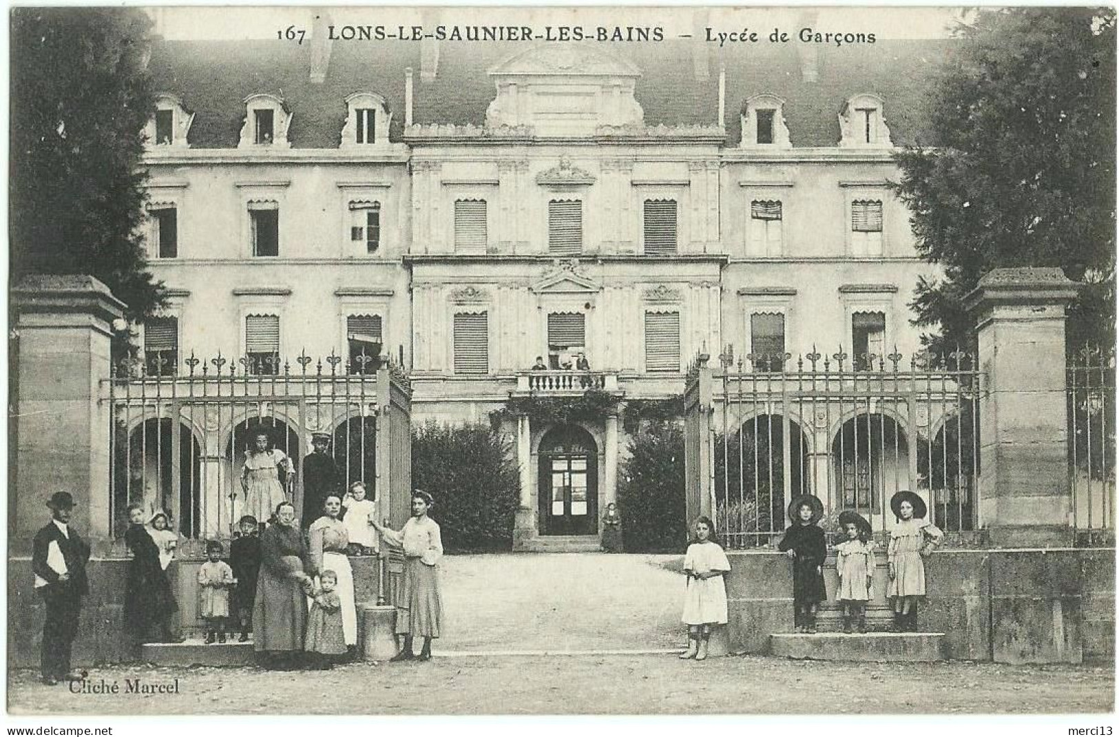 LONS-LE-SAUNIER (39) – Lycée De Garçons. Cliché Marcel, N°167. - Lons Le Saunier