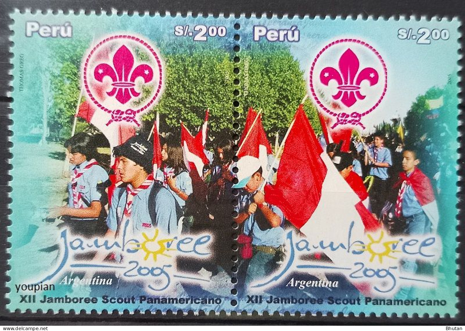 Peru 2006, 12th Panamerican Scouts Summit, MNH Stamps Strip - Peru