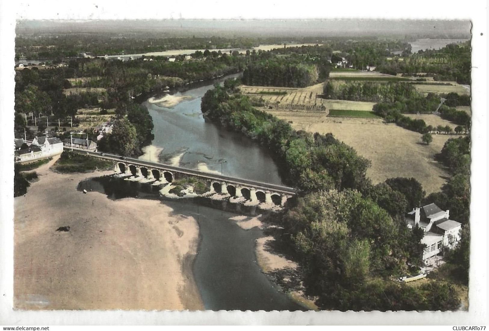 Les Ponts-de-Cé (49) : Vue Aérienne Générale Au Niveau Des Ponts Sur Le Louet En 1954 PF. - Les Ponts De Ce