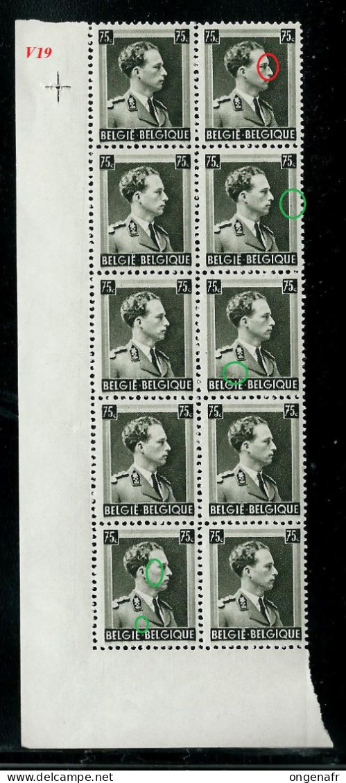 N° 480- A    Plusieurs Blocs Donc Var. Luppi Soit: 72 Timbres ( ** ) à 20% - 1936-1957 Col Ouvert