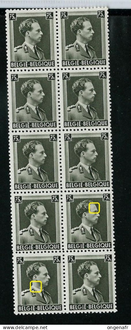 N° 480- A    Plusieurs Blocs Donc Var. Luppi Soit: 72 Timbres ( ** ) à 20% - 1936-1957 Open Kraag