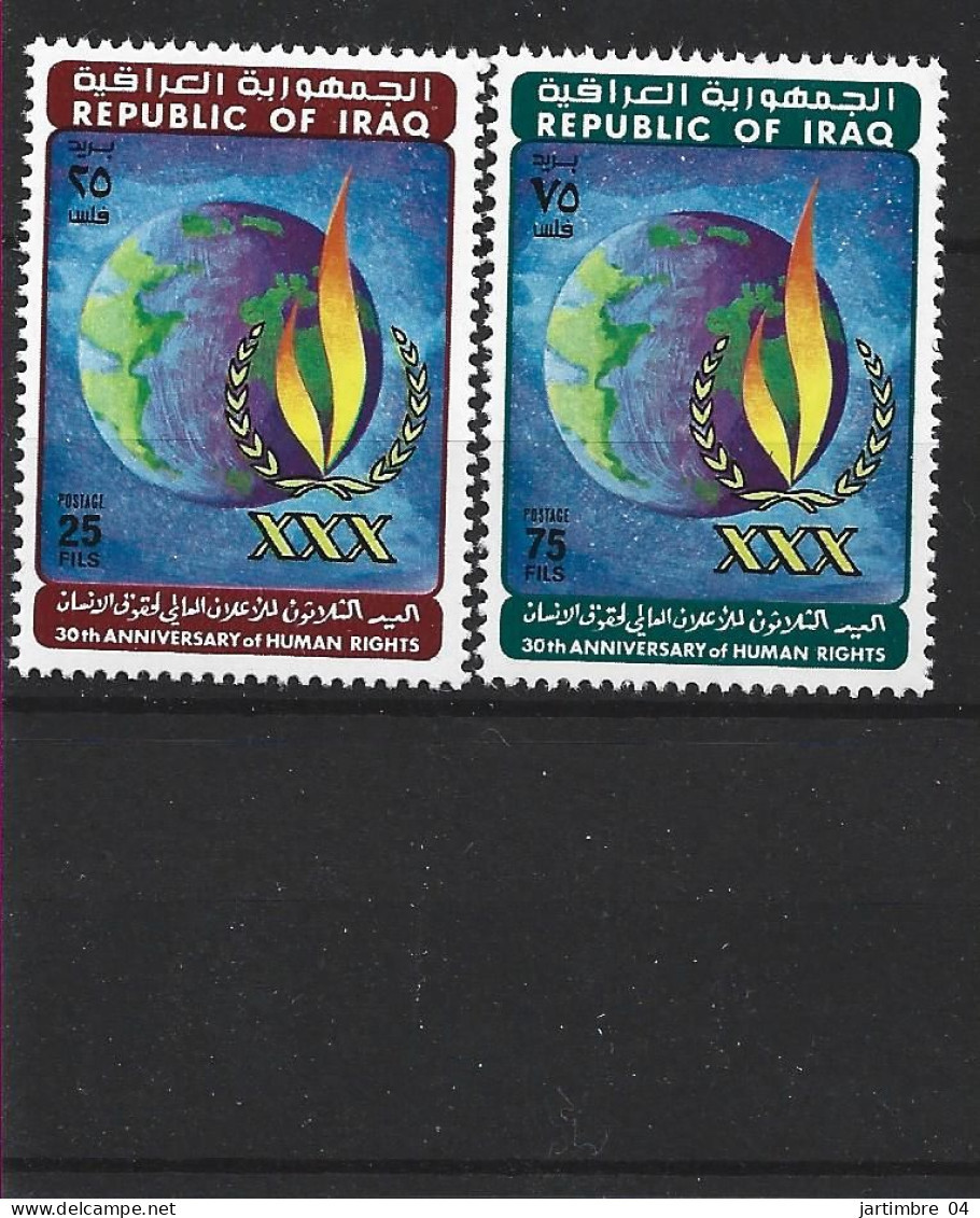 1978 IRAK 892-93** Droits De L'homme - Irak