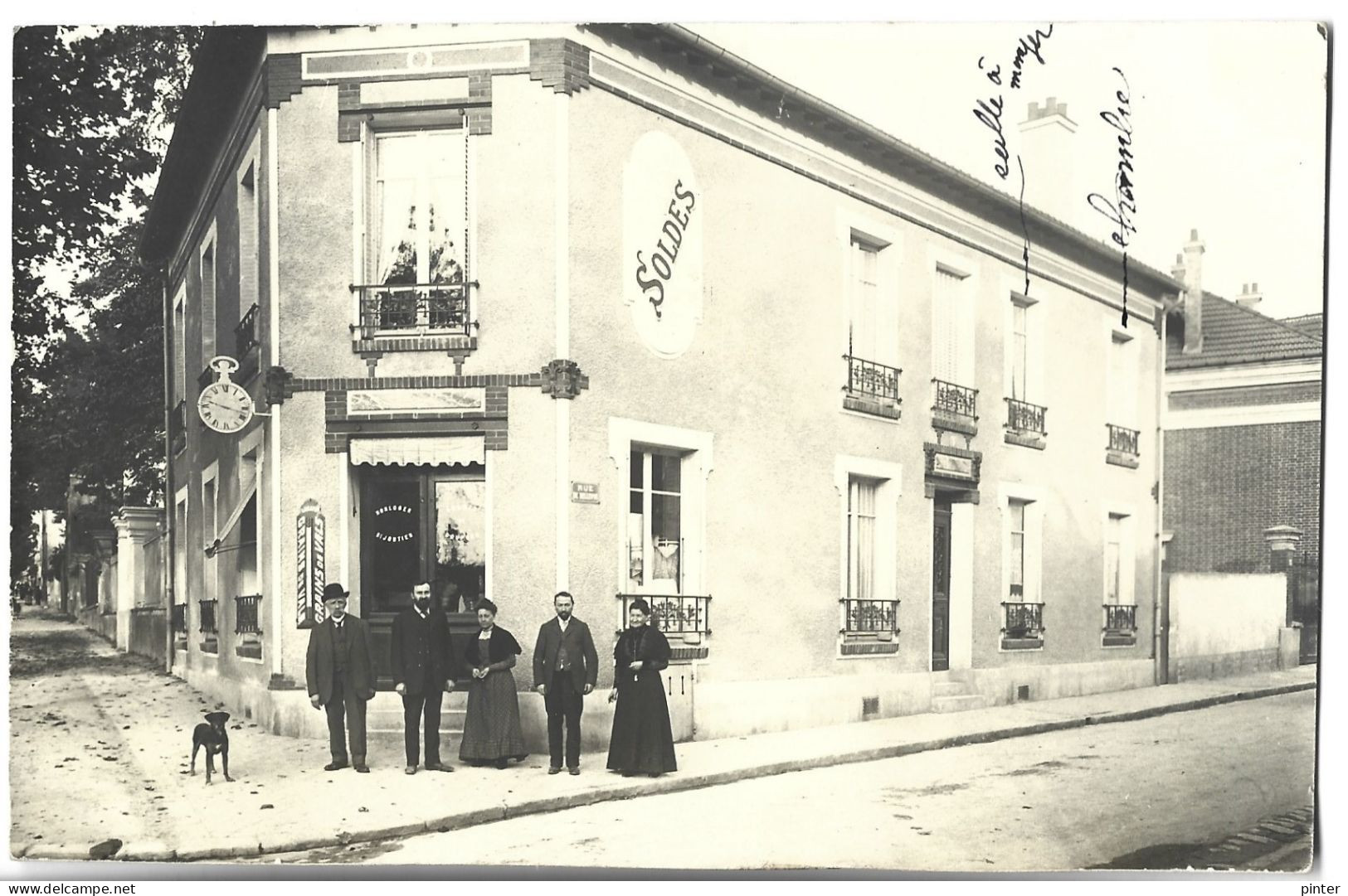 SAINT MAUR DES FOSSES - Horloger HOUSSET - Rue De Bellevue Devenue Anatole France En 1924 - CARTE PHOTO - Saint Maur Des Fosses