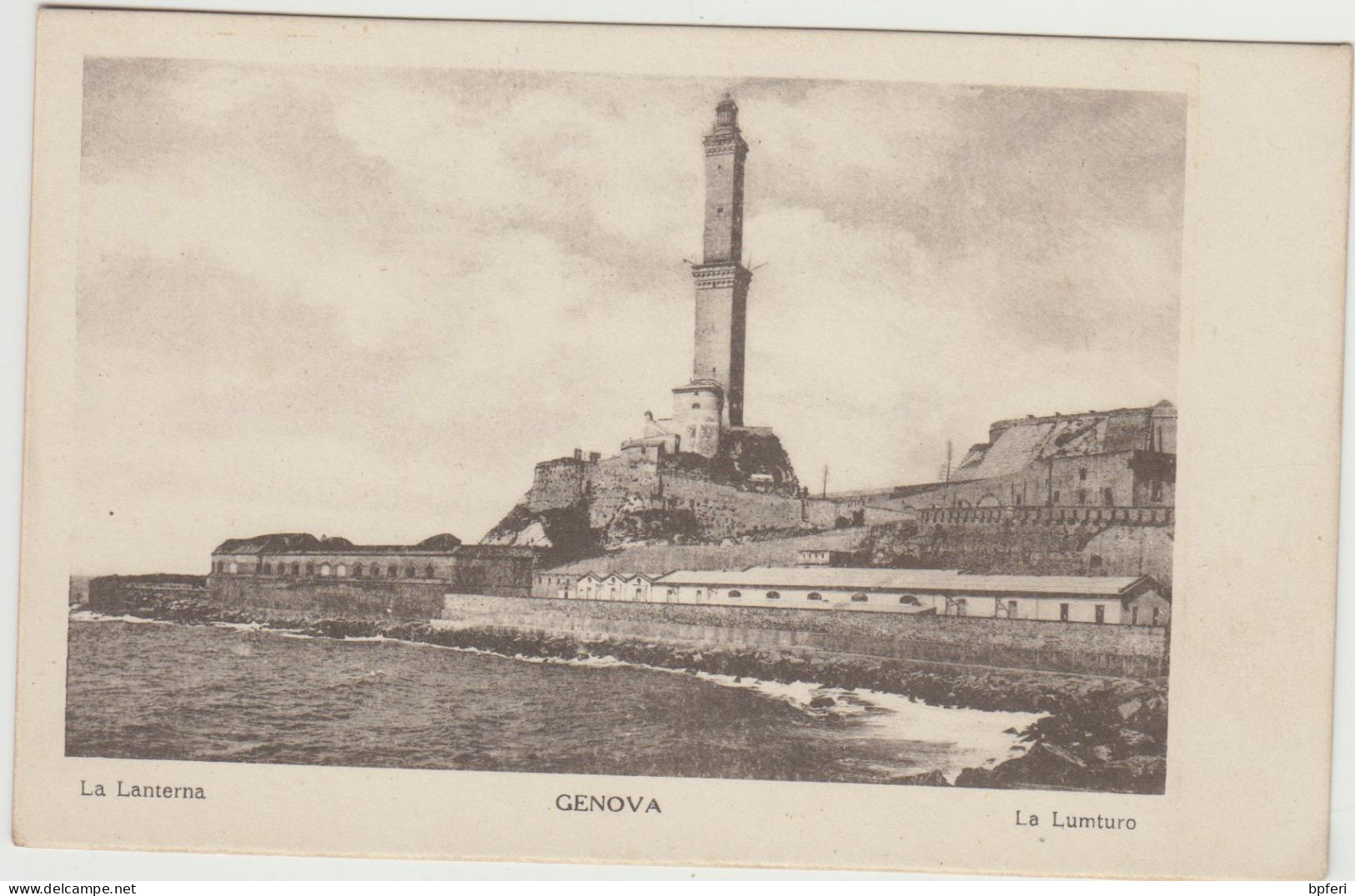 Italy. Genova. La Lanterna. Esperanto Postcard. - Eisenach