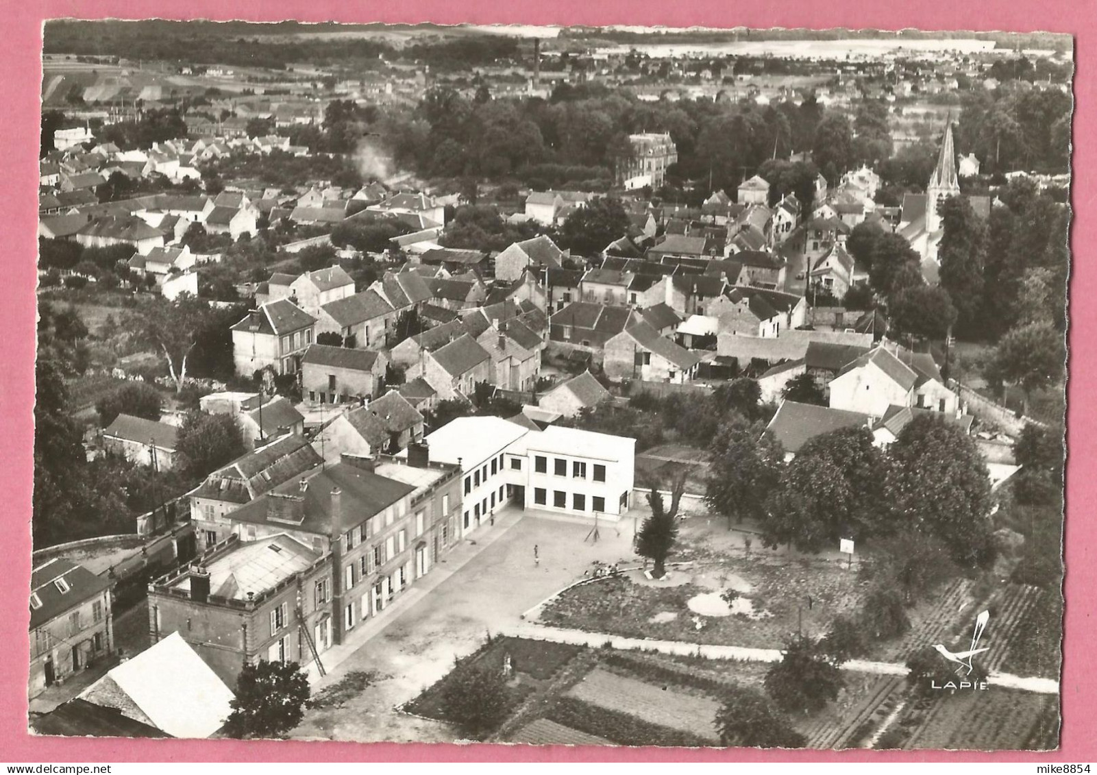 SAS0851  CPSM  ASNIERES-sur-OISE (Seine Et Oise)  Vue Panoramique   EN AVION AU-DESSUS DE ....   +++ - Asnières-sur-Oise