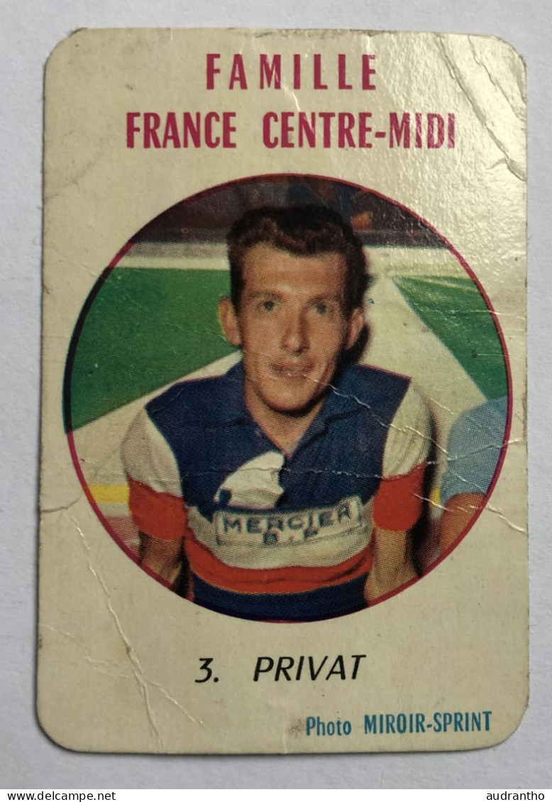 Ancienne Carte 7 Familles France Centre-midi - Coureur Cycliste René PRIVAT Années 50 Photo Miroir Sprint - Cyclisme