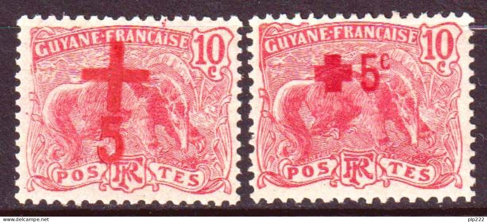 Guyana 1915 Y.T.73/74 */MH VF/F - Ongebruikt