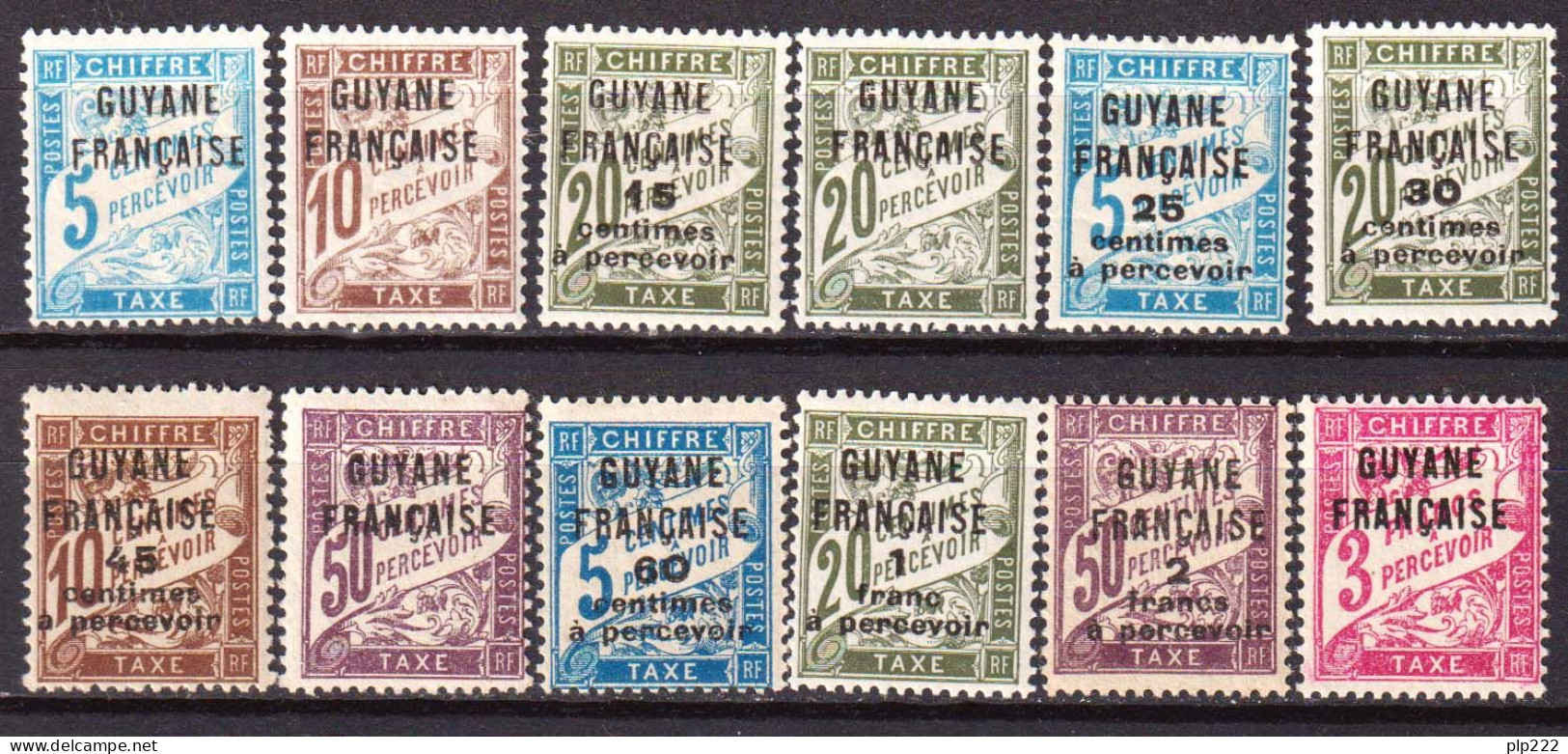 Guyana 1925 Segnatasse Y.T.1/12 */MH VF/F - Ungebraucht