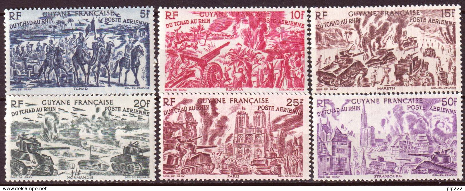 Guyana 1946 Posta Aerea Y.T.A29/34 **/MNH VF/F - Unused Stamps