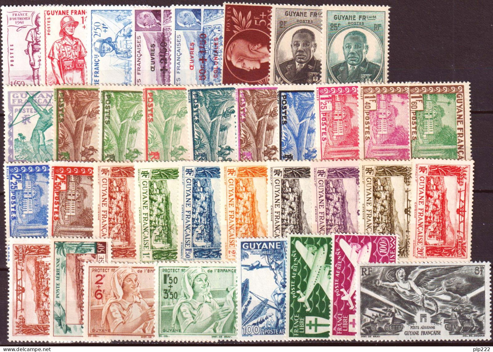 Guyana 1933/46 36 Val. In Complete Set **/MNH VF/F - Ungebraucht