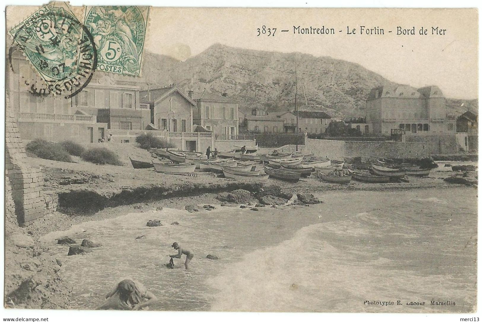 MONTREDON (13) – Le Fortin. Bord De Mer. Editeur Lacour, N° 3837. - Südbezirke, Mazargues, Bonneveine, Pointe Rouge, Calanque-Felsen