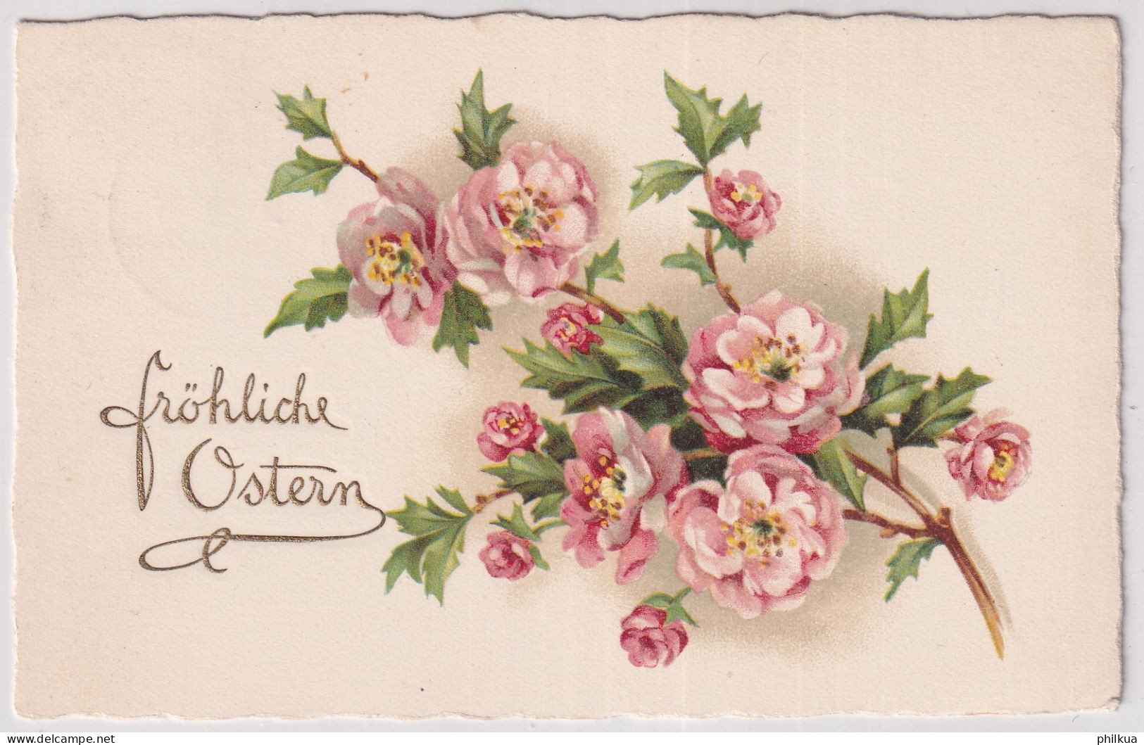 Fröhliche Ostern - Rosen - Gelaufen 1931 Ab Biglen - Fiori