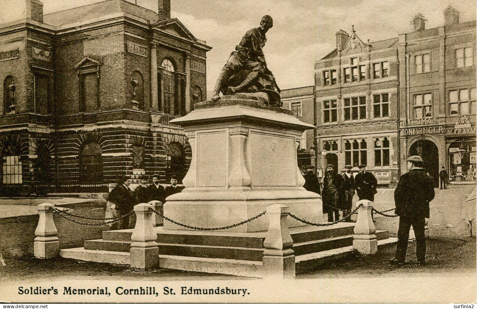 SUFFOLK - ST EDMUNDSBURY - CORNHILL - SOLDIER'S MEMORIAL  Suf502 - Otros & Sin Clasificación