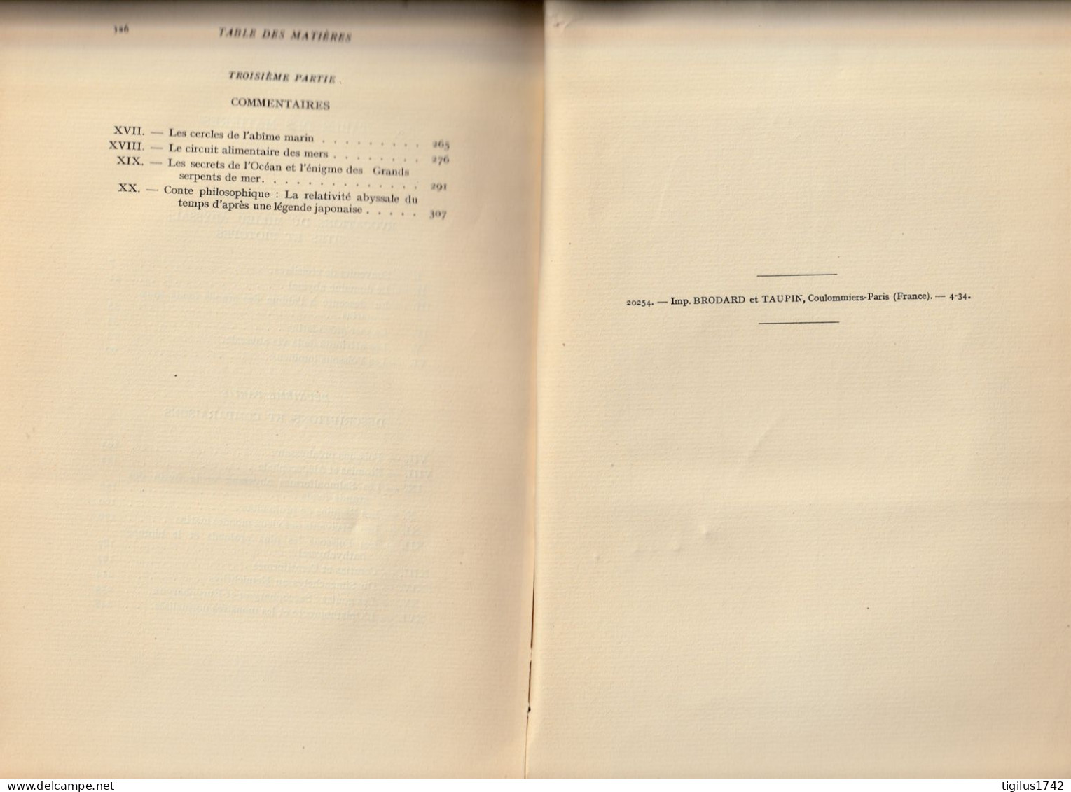 Louis Roule. Les Poissons Et Le Monde Vivant Des Eaux. Tome VII. L’abîme Des Grands Fonds Marins. Dalagrave, 1934 - 1901-1940