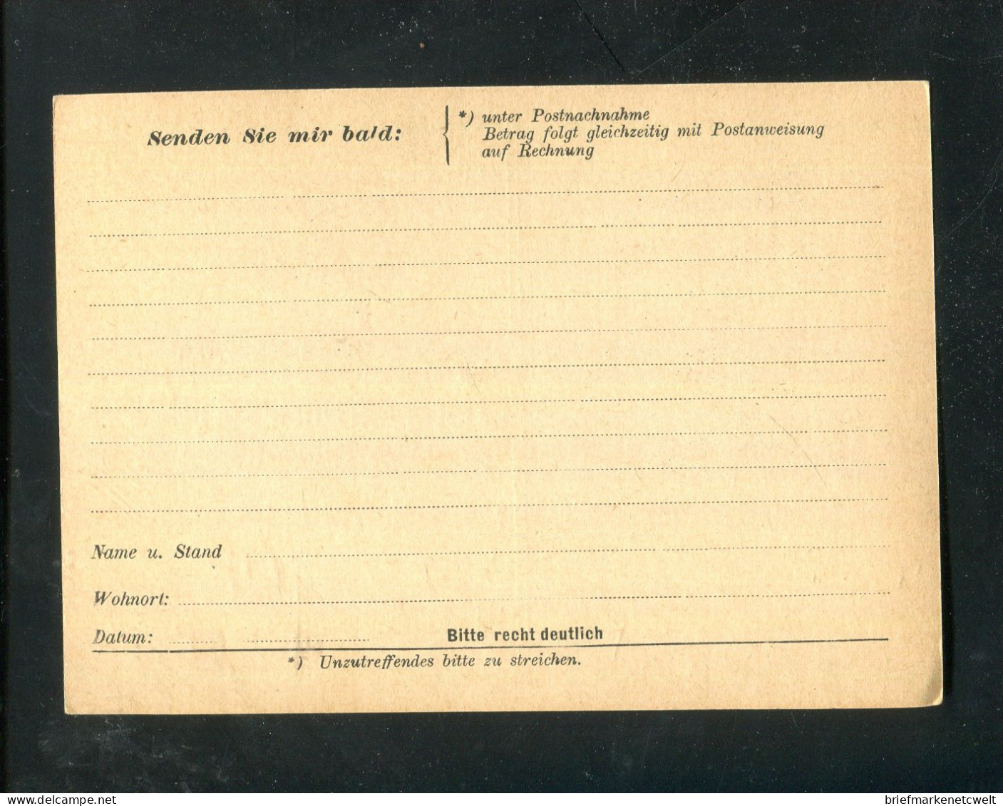"DEUTSCHES REICH" 1927, Postkarte Mi. P 176I Mit Vordruck ** (B1173) - Briefkaarten