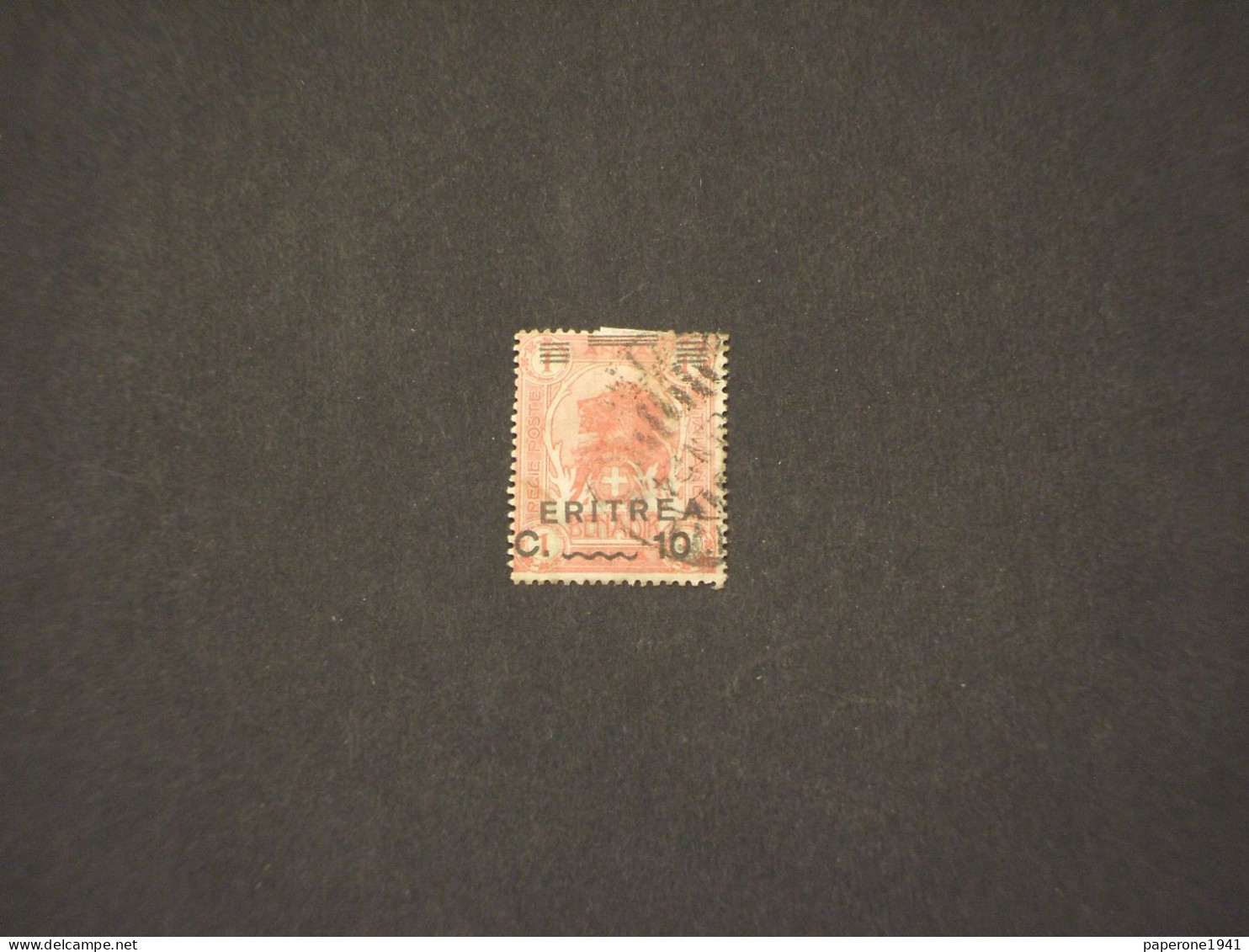 ERITREA - 1922 LEONE 10su1 - TIMBRATO/USED - Erythrée