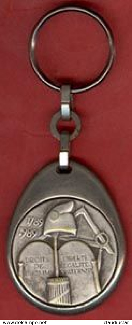 ** PORTE - CLEFS  1789  - 1989  -  DROITS  De  L' HOMME ** - Key-rings