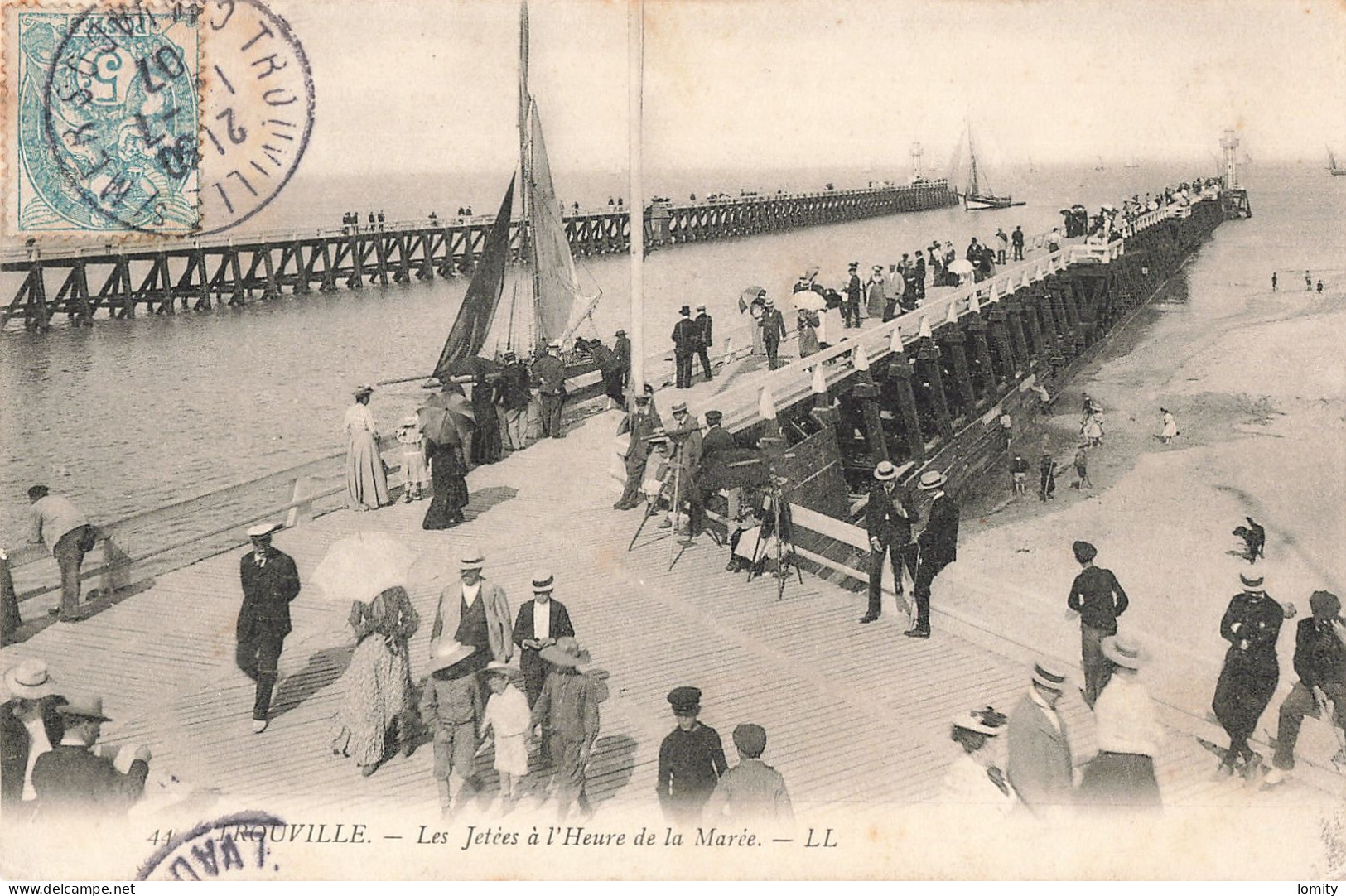 Destockage Lot De 34 Cartes Postales CPA Du Calvados Saint Aubin Trouville Deauville Houlgate Langrune Sur Mer - 5 - 99 Postkaarten